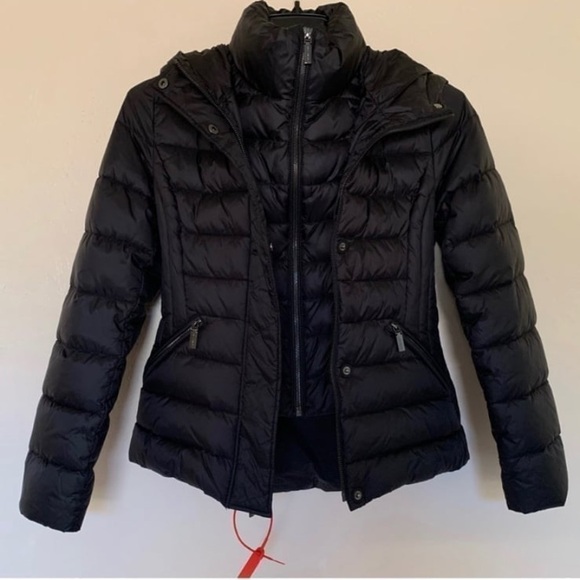 New DAWN LEVY Miki Down Feather Puffer Jacket in Black Size XS - Picture 2 of 12